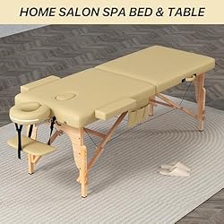 KCC Memory Foam Portable Massage Table, Foldable