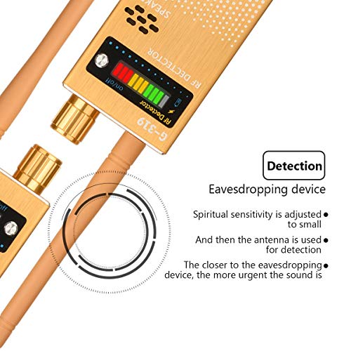 image for Molgegk Anti Spy Wireless RF Signal Detector, Upgrade Bug GPS Signal D