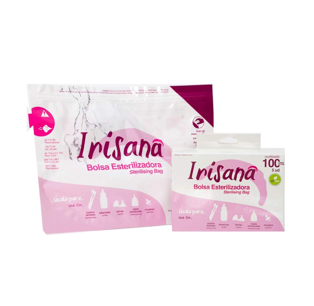 Irisana 72.Ir43 – Sterilizer Bag for Microwaves, White, Pack of 5
