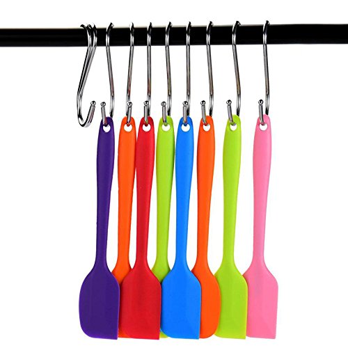 Multi-Functional Stainless Steel Metal S Hooks,Kitchen Pot Pan Hanger Clothes Storage Rack Fits Utensil Organizer Rack Hanger 5Pcs (Silver) - Thumbnail 2