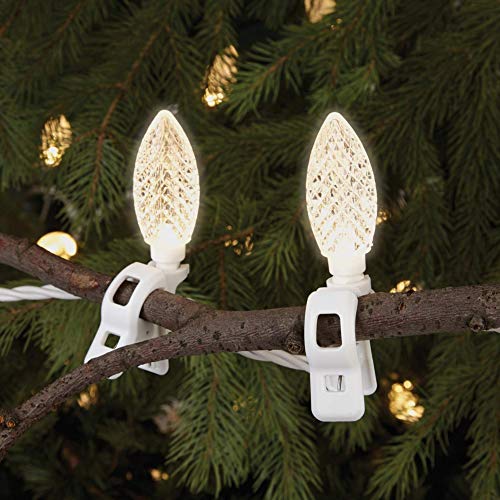 Noma C9 LED Quick Clip Christmas Lights Builtin ClipOn String