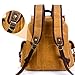SUVOM Vintage Canvas Leather Laptop Backpack for Men School Bag 15.6