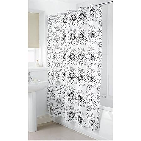 New Luxury Hookless Water Resistant Fabric Shower Curtain 100
