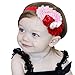 ZHW Baby Girl's Multi Colour Flower Hair Bow Baby Headbands (8 Pack)