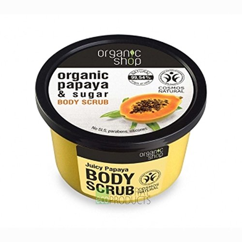 Organic Shop Body Scrub Natural Juicy Papaya and Sugar 250ml