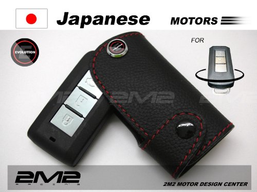 MI04-05-001 Leather key fob holder case chain cover For PAJERO MONTERO PAJERO SPORT MONTERO SPORT NATIVA TRITON L200 OUTLANDER OUTLANDER EX OUTLANDER XL OUTLANDER PHEV PAJERO SPORT NATIVA OUTLANDER