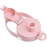 SENDESTAR Straw Lid for Hydroflask Wide Mouth Water Bottle with 12,16,18,20,24,32,40,64 oz, Auto Flip Straw Top Cap fit Most Wide Mouth Bottles, Sports Cap Water Bottle Accessories Top Replacement