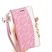 BeePole iPhone X Wallet Case, iPhone 10 Case with Card and Cash Slot - PU Leather Flip Case Cover for Apple 5.8