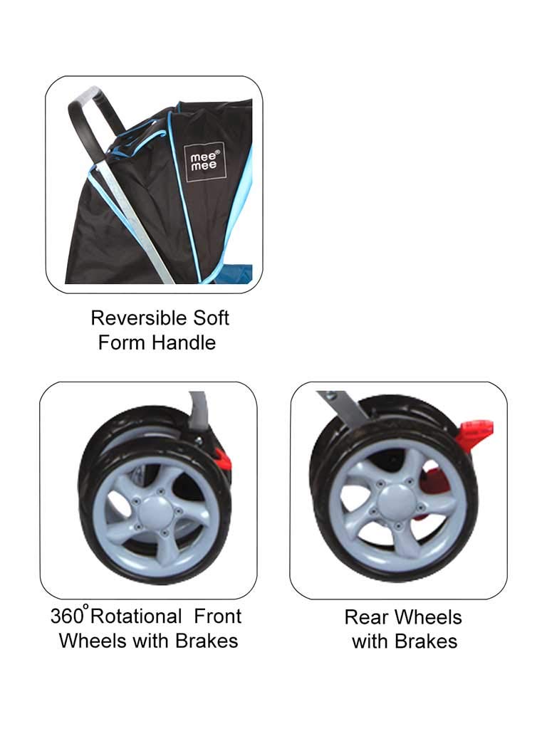 mee mee twin pram