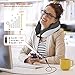 Heating Therapy Neck Pillow Travel Cervical Pillow with Memory Foam Core & Washable Cover Infrared Ray Heating with Adjustable Temperature for Neck Stiff & Sore Relief U shaped for Neck Support (gray)