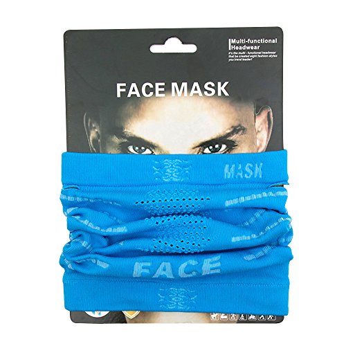 Baiyu Cycling Face Mask Breathable Anti UV Facemask Windproof Neck Warmer Scarf Headwear Half Face Cover Magic Headband Moisture Wicking Veil for Motorcycle Bike Cycling Outdoor sport