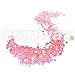 Hemway Peach Pink Iridescent Mix Glitter Chunky Multi Purpose Dust Powder Arts & Crafts Wine Glass Decoration Weddings Flowers Cosmetic Face Eye Body Nails Skin Hair Festival 100g