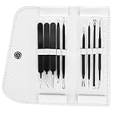 Blackhead Acne Remover Kit, Aooher 9pcs Stainless Steel Blemish and Comedones Extractor Tool Set for Treating Blackhead Whitehead Acne Pimples