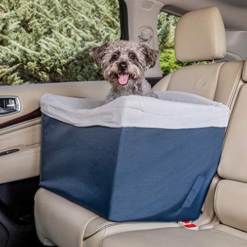 Amazon Com Petsafe Happy Ride Dog Safety Seat Pet Booster Seat For Cars Trucks And Suvs Included Seat Belt Tether Durable Liner Is Machine Washable And Easy To Clean
