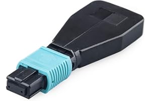 10Gtek MPO Fiber Optic Loopback Adapter, 12-Core MPO Connector Multimode OM3 50/125um Test Plug for QSFP+ Transceiver Testing Applications or Network restorations