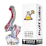 Labs Glass Water Bub Device Blue Yellow Red with a Carb 5 inch