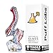 Labs Glass Water Bub Device Blue Yellow Red with a Carb 5 inch
