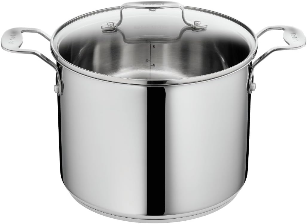Tefal H8616114 Pro Stainless Steel Stock Pot And Lid 22 Cm For All Heat Sources Including Induction Amazon Co Uk Kitchen Home