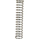 Prime-Line SP 9712 Compression Spring, Spring Steel Construction, Nickel-Plated Finish, 0.051 GA x 9/16 In. x 3 In. (2 Pack)