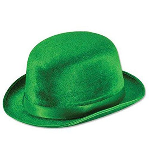 Green Vel-Felt Derby Party Accessory (1 count) (1/Pkg)