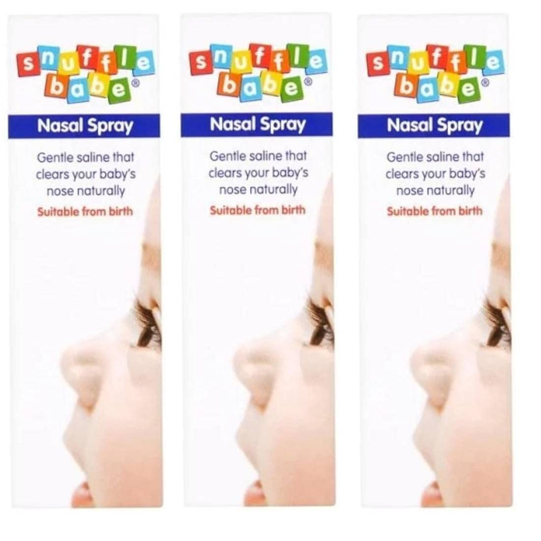 Snufflebabe Saline Nasal Spray 15 ml (Pack of 3)