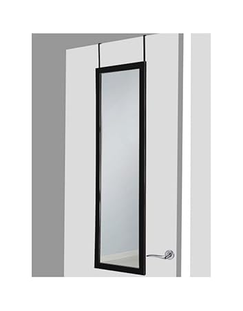 Unimasa Spiegel für tür schwarz ohne löcher