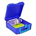 Delicious Agent Insulated Lunch Box Snap in Ice Pack, Dishwasher Safe Blue