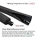 130pcs 3:1 Dual Wall Adhesive Heat Shrink Tubing Kit, 6 Sizes (Diameter): 1/2, 3/8, 1/4, 3/16, 1/8, 3/32-inch, Marine Wire Sleeve Tube Assortment with Storage Case for DIY by MILAPEAK (Black & Red)