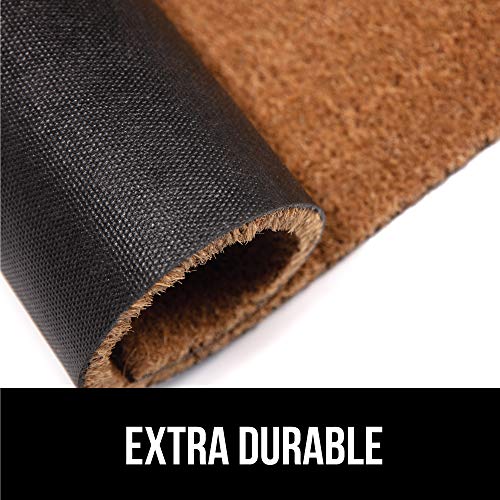 Gorilla Grip Natural Coco Coir Door Mat, Thick Durable Doormat for