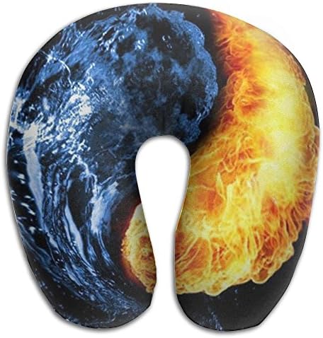 Christmas U Neck Travel Pillow Water And Fire Rest Airplane Car Office Home Sleeping Soft U Shape Pillow