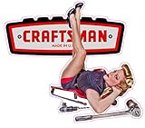 Nostalgia Decals Craftsman Tools Pin Up Girl Version 3 decal 5