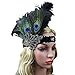 Fascigirl Peacock Feather Fascinator Headband Sequin Party Headwear for Women