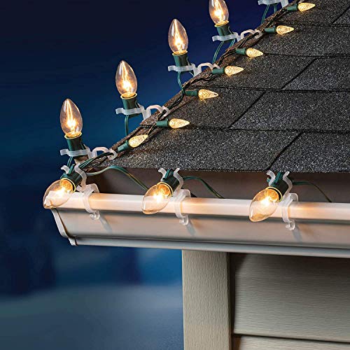 SEWANTA Holiday Light Clips [Set of 50] Christmas Light Clips for