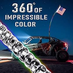 YCHOW-TECH UTV LED Whip Lights with Spring