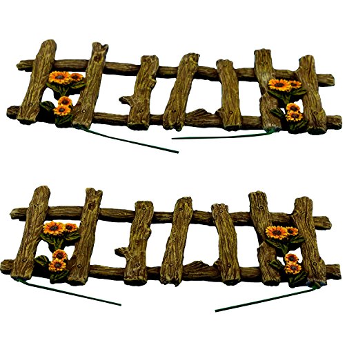 Pretmanns Fairy Garden Accessories – Kit with Walkway & Fences – 3 Pieces – Supplies by