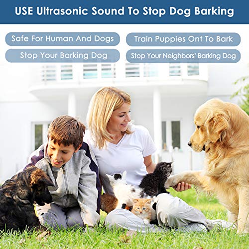 Zomma Bark Control Device, Mini Bark Control Device Indoor/Outdoor Anti Barking Ultrasonic Dog Bark Control Sonic Bark Deterrents Silencer Stop Barking, Dog Bark Control (Upgraded)