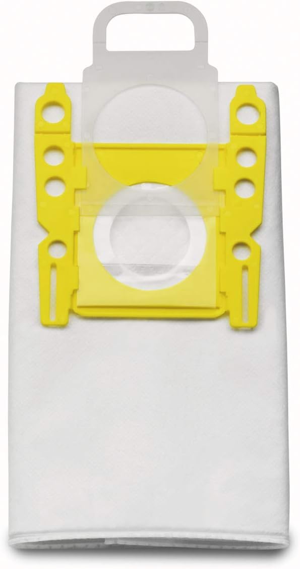 Kärcher Pack 5 VC Fleece Vacuum Bags 6.904-329.0, White / Yellow, 1 - Pack - Image 3