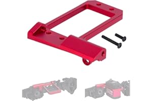 YSKMLOLP 1/10 RC Servo Mount,CNC Front Axle BAT Servo Mount Low Center of Gravity for 1/10 RC Crawler Vanquish VS4-10 Phoenix F10 Portal Axle LCG Chassis DIY (Red)