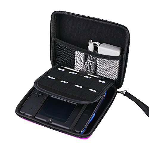 AKWOX Carrying Case for Nintendo 2DS with 8 Game Holders (Pink)