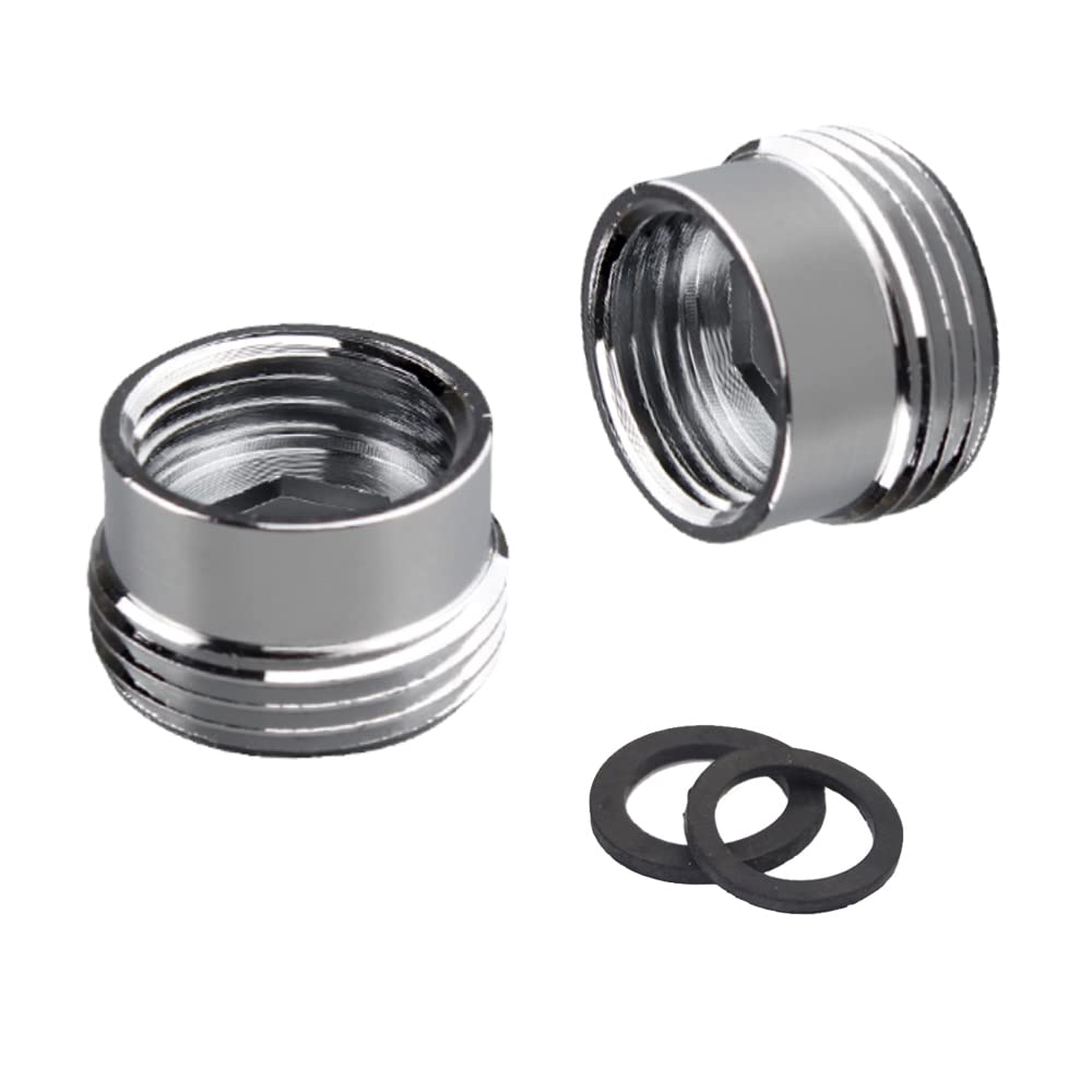 Brass Faucet Aerator Adapter for Washing Machine Dishwasher Thread Pipe Fitting Connector with Tap Aerator Adapter (G1/2 Female x G3/4 Male)