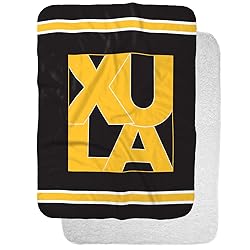 Xavier University of Louisiana Primary Logo Stripes