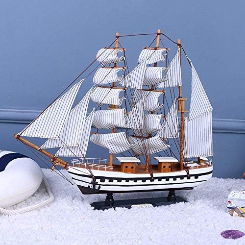 模型船の像の置物の装飾オフィス木製のヨット木製の手作りのボートモデルクラフト 超激安