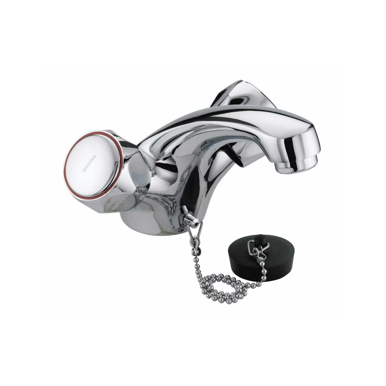 Bristan VAC BASNW C MT Club Mono Basin Mixer without Waste and Metal Heads - Chrome Plated