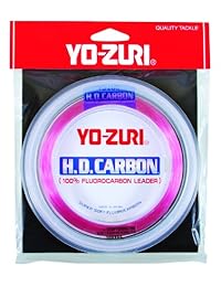 Yo Zuri H.D. fluorocarbono muñeca Carrete 100 yard líder línea, Rosa, 80 pound