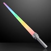 FlashingBlinkyLights Multicolored LED Expandable Light Up Saber Sword&hellip;