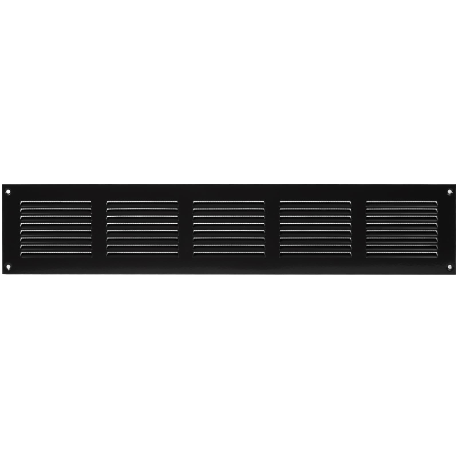 Photo 1 of Repa Market Black Air Vent Cover 20" x 4" Inch (Outer Dimensions) - Steel Return Air Grilles - for Ceiling and Sidewall - HVAC - with Protection Screen (19.68'' x 3.93'' Inch)