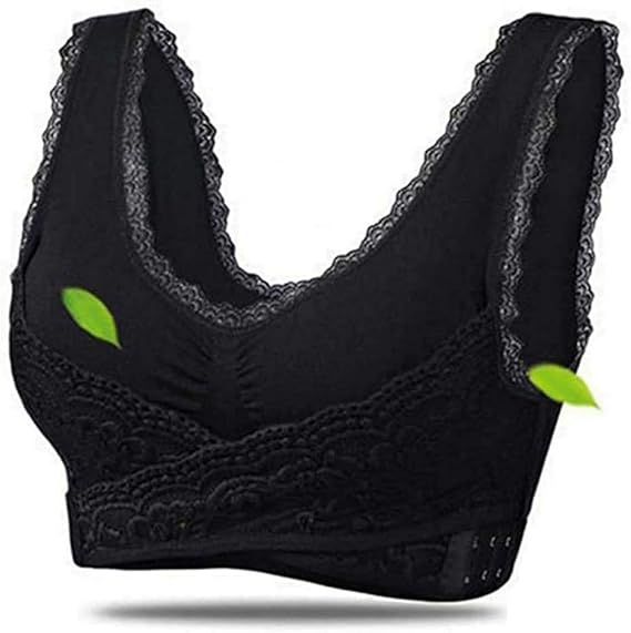 2 Pcs Wireless Lace Lift Bra Back Support, Wide Straps