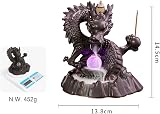 Moylor Dragon Incense Waterfall Burner with Color Changing Crystal Ball view 8