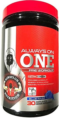Always On One Pre Workout - Blue Razz - Energy Rush