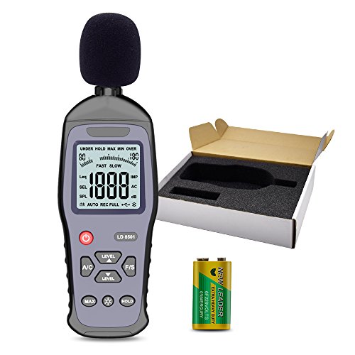 image for ERAY Sound Level Meter Audio Noise Decibel Meter Backlight LCD Digital